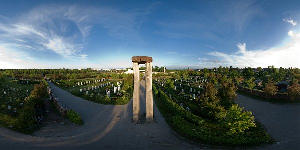 Der neue Friedhof in Mnchen Riem
