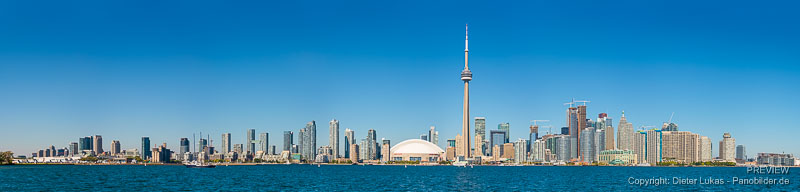 Toronta, Kanada, Skyline mit CN-Tower