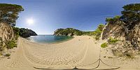 360 Kugelpanorama, Strand in Spanien, Sonne und Meer