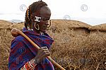 Portrait eines Masai aus Kenia