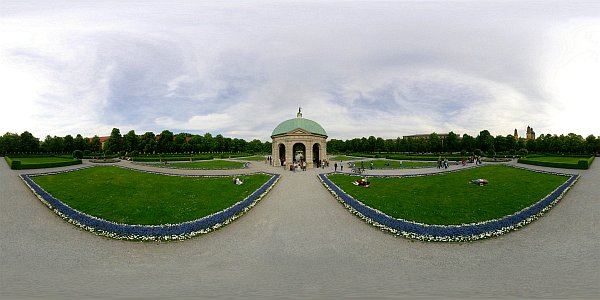 360 Panoramabild vom Hofgarten Mnchen